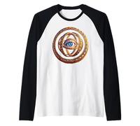 Ophanim Biblically Accurate Angel Design Spiritual Art Raglan Baseball Tee