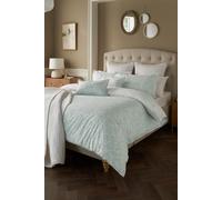 'Ophelia' Duck Egg Floral Reversible Polycotton Duvet Cover Set Samantha Faiers Home Duck Egg Blue King