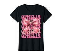 Ophelia Name Coquette Bow Aesthetic for Women Girls T-Shirt