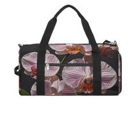 Ophelia Orchid Gym Bag for Men Women Water Resistant Duffle Bag Travel Lightweight Bag for Travel Sports, white, One Size