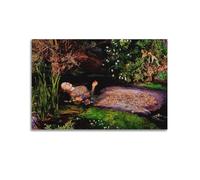 Ophelia Poster by John Everett Millais Artworks Picture Print Wall Art Painting Canvas Gift Decor Homes Decorative 16x24inch(40x60cm)