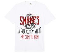 Ophidiophobia Fear of Snakes Serpent Boa Python Reptile Comfort Colors Adult Heavyweight T-Shirt