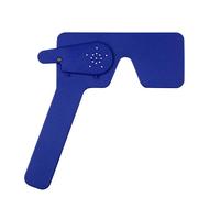 Ophthalmic Eye Occluder with Pinhole, 2-in-1 Vision Test Occluder for Optometrists, Eye Clinics & Optical Students, Lightweight Eye Exam Tool for Vision Testing & Training (Blue)
