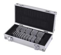 Ophthalmic Prism Set - 16-Piece Loose Prisms in Aluminum Case for Strabismus Examination and Visual Therapy
