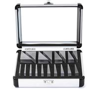 Ophthalmic Prism Set, 18pcs Right-Angle Prisms for Strabismus Correction, Aluminum Storage Box, Eye Muscle Training to Eliminate Double Vision, Clinic Use