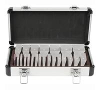Ophthalmic Prism Set, 22PCS Optical Prism Bar Set with Aluminium Case, Horizontal and Vertical Prism Strips for Vision Testing and Measuring