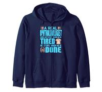 Ophthalmologist Never Stops Until It's Done Motivation Zip Hoodie