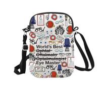 Ophthalmology Technician Gifts World's Best Eye Master Makeup Bag Ophthalmologist Gift (Eye Master CR EU)