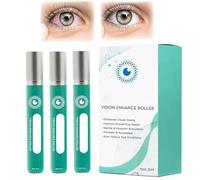 OphthlaMed Vision Enhance Roller, Cooling Roll-On Applicator For Tired Eyes, Puffiness And Dark Circles, Relieves tired and dry Eye Serum Roll-On, Enhances Visual Clarity (3pcs)