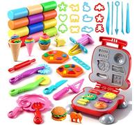Ophy All-in-One Dough Set: 48 Pcs Kitchen Creations Dough Tools Set with 12 Dough Blocks, Loaded with Modeling Clay Tools Set & Plasticine Accessories, Crafts Gift for Kids Ages 2+
