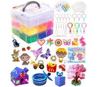 Ophy Fuse Beads Kit | 15000pcs 5mm Fuse Beads in 20 Colors Iron Bead Set with 16 Patterns, 6 Pegboards, 2 Tweezers, 5 Ironing Papers Art Craft Kit for Boys Girls DIY Crafts Making Birthday Gift