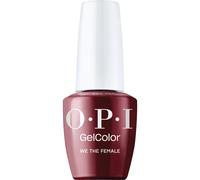OPI GelColor We the Female | Opaque Dark Red Cr me UV Cure Gel Nail Polish | Vegan & HEMA Free, Long Lasting, High Shine
