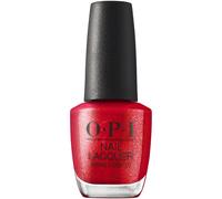 OPI Nail Lacquer Kiss My Aries | Opaque Bright Red Shimmer Chip Resistant Nail