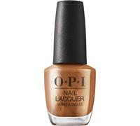 OPI Nail Lacquer Millennium Mocha | Opaque Dark Brown Metallic Chip Resistant Nail Polish | Metallic Mega Mix Collection