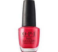 OPI Nail Lacquer We Seafood and Eat It | Opaque Bright Red Crme Chip Resistant Nail Polish | Lisbon Collection