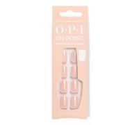 OPI On Point Glow to Prom With Me? | Short Squoval Nude Iridescent Press On Nails | With Nail Glue | Long Lasting Reusable Non-damaging