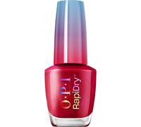 OPI RapiDry Ring the Alarm | Opaque Bright Red Shimmer Quick Dry Nail Polish | Vegan, Smudge Proof, Fast Drying