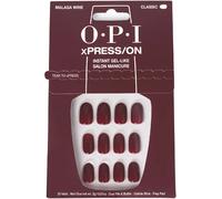 OPI xPRESS/ON Dark Red Press On Nails Gel-Like Salon Manicure - Malaga Wine