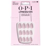 OPI xPRESS/ON Don’t Bossa Nova Me Around - Grey Neutral Short Round Press On Nails - With Nail Glue - Long Lasting