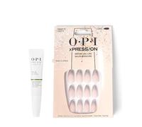 OPI xPRESS/ON Press On Nails & Cuticle Oil, 30 Pcs Reusable False Nails with up to 14 Days of Wear, Deeply Nourishing Cuticle Oil, I Want It, I Got It, Nude Nail Polish