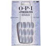 OPI xPRESS-ON Trailglazer - Blue Velvet Long and Almond Shaped Press On Nails - With Nail Glue - Long Lasting, Reusable and Non-Damaging False Nails