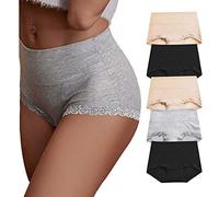OPIBOO Women's Cotton Underwear,Soft Underwear Women Briefs,Ladies Comfort Breathable Underpants Panties - - Large