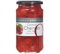 Opies Cocktail Cherries with Stems 500g, Classic Bright Bar Garnish