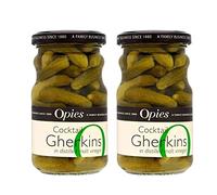 Opies Cocktail Gherkins in Distilled Malt Vinegar (227g) - Pack of 2