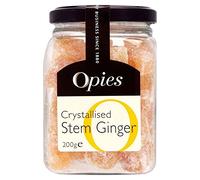 Opies Crystallised Stem Ginger (200g) - Pack of 6