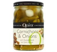 Opies Opies Cornichons & Onions with Mustard Seeds 350g