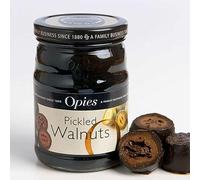 Opies Pickled Walnuts 390 g Harvested Before Shell Formulation, Cooked & marinated in a Special Malt Vinegar. Serve with Cheese, Cold Meats or as an Ingredient in casseroles & Salads.