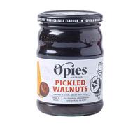Opies Pickled Walnuts in Malt Vinegar, 390g - Tangy Sweet Pickles for Cheese Boards, Cooked Meat, Charcuterie, Savoury Pies and Fresh Salads.