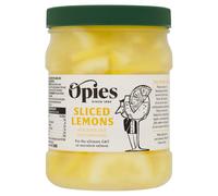 Opies Sliced Lemons in Lemon Concentrate, 950g - Conveniently Prepped Lemons for Drinks, Desserts & Meals - Perfect Garnish for Cocktails, Teas, Cakes & Savoury Dishes