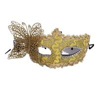 OPIGJUFD Feather Mask Feather Eye Mask Masquerade Princess Half Face Guard Lace Applique Masquerade(Yellow)