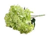 OPIGJUFD Hydrangea Artificial Flowers 5 Heads Hydrangea Silk Flowers Red Pink Artificial Fake Bouquet Flower Arrangements for Home Wedding Decor(Green)