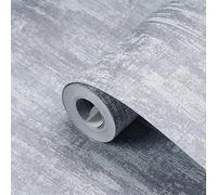 OPIGJUFD Living Room Wallpaper Solid Simple Modern Metallic Wallpaper Roll Cement Concrete Texture Wall Papers Bedroom Living Room Clothing Store Home Decor(ZS902)