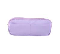 OPIGJUFD Pencil Case 1 Pc Solid Color Simple Pencil Case,Essential Stationery Finishing Supplies for The Back-to-School Season Bag(Purple)