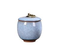 OPIGJUFD Pet Urn Ceramic Pet Mini Urns Small Animals Container Ashes Cats And Dogs Funerals Funerary Coffins for Memory(Color 06)
