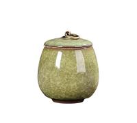 OPIGJUFD Pet Urn Ceramic Pet Mini Urns Small Animals Container Ashes Cats And Dogs Funerals Funerary Coffins for Memory(Color-21)