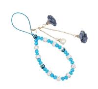 OPIGJUFD Phone Charm Strap Phone Hanging Rope Flower Bracelet Wrist Crystal Case Pendant Fflower Going Out(Color 5)