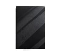 OPIGJUFD Retro Notebook Checkered notebook, traveller's diary, school office meeting minutes, graph paper, handbook, schedule(Black notebook A5)