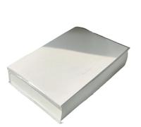 OPIGJUFD Retro Notebook Thicken Notebook Transparent Cover Notepad Journal Handbook Horizontal Office School Supplies(White)