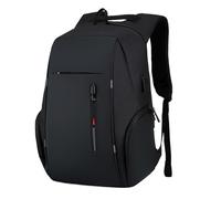 OPIGJUFD School Backpack Waterproof Business 15.6 16 17 Inch Laptop Backpack Women USB Notebook Travel Bags Men Anti Theft Going Out(Black)