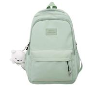 OPIGJUFD School Backpack Waterproof Teenager Schoolbag Nylon Backpack Girl Ladies Shoulder Bag High Black Going Out(Blue)