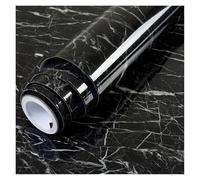 OPIGJUFD Waterproof Wallpaper Marble Wallpaper Self Adhesive Waterproof Wall Stickers Bathroom Kitchen Cabinet Stove Desktop Paper Home Decor 35 Colors(King Kong Black,40cmx8m)