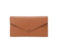 OPIGJUFD Women's Long Purse Women's LongWallet Envelope Buckle Lychee Grain Clutch Large Capacity Multi-CardSlot Coin Purse Women'sWallet(Brown)