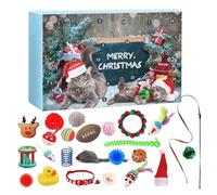 Opilroyn 2025 Christmas Cat Toy | Interactive Cat Toys 24 Days | Holiday Countdown Calendar - Holiday Party