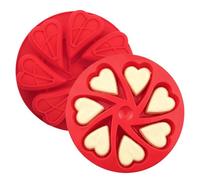 Opilroyn Cake Silicone Mold - 7-Cavity Heart Shaped Easy Release Mould - Candy Mold | for Food Jelly Dessert Chocolate Candy Soap Candle Making