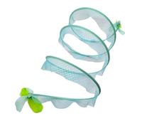 Opilroyn Cat Toy Tunnel - Pet Hunting Tube S Shape | Foldable Cat Tunnel with Feathers and Bells for Playing and Training Indoors Outdoors