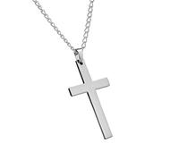 Opilroyn Chain Necklaces for Men, Christian Necklace for Men,Stainless Steel Christian Men Pendants Rustproof | Men's All-Match Hip-Pop Rot Bible Pendant for Church, riferimento alla descrizione